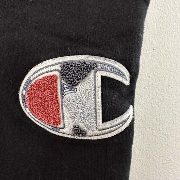 Champion Reverse Weave Black Big C Logo Joggers Large - Picture 10 of 11
